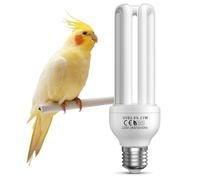 BrightArk UVB 2.4 Bird Lamp, 23W Compact Fluorescent Light Bulb AC220-240V E27 Bird Cage UVB Light Bulb for Captive Birds and Reptiles