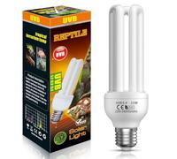 BrightArk UVB 5.0 Light Bulb, 23W Compact Fluorescent Light Bulb AC220-240V E27 Reptile UVB Bulb for Tortoise, Lizard, Captive Birds