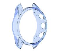 BrightBulb Transparent TPU Watch Case Protector Watch Cover for Ga-rm-in Ap-pro-ach S62-Blue