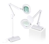 Brightech LightView Pro 2 in 1 XL Magnifying Floor Lamp - Very Bright LED Light with Full Page Magnifier Glass for Pro Tasks, Reading, Crafts & Hobbies - Converts from Standing to Table Lamp
