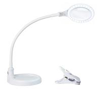 Brightech LightView Pro Flex 2 in 1: 1.75x Magnifier with Bright LED Light - Magnifying Glass Lamp with Base Stand & Clamp - for Reading, Painting, Sewing & Needle Crafts, Puzzle & Hobby Fans