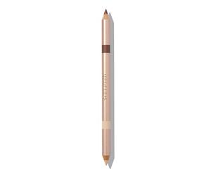 Brighten & Define Kohl Eyeliner Pencil Duo from Sculpted by Aimee (Rust/Nude) - Travel-Friendly Vegan 2-in-1 Nude Double-Ended Eyeliner Pencil Combination