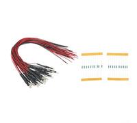 Brighten Up Your Railway or Building Layout with 20pcs Pre Wired 3mm Warm White Led Lamp Light Set