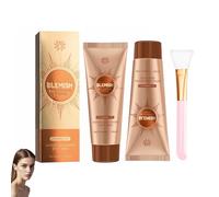 Brightening Anti-Stain Face Mask, 2025 Herbal Stain Remover Essence, Luminance Boost Spot Dissolve, Wrinkle Smoothing, Pore Cleansing, Removable Deep Face Mask for Radiant Skin (2 Pieces)