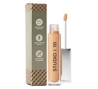 Brightening Serum Concealer - Tan Neutral, Lightweight Hydrating Coverage with Vitamin E for Mature Skin, Buildable Medium to Full Coverage for Dark Circles and Uneven Tone