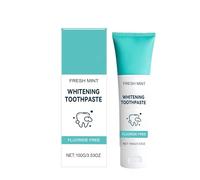 Brightening Toothpaste with Baking Soda & Peppermint Extract - Whitening, Fresh Breath (100g) - Gentle Formula with Natural Ingredients for Daily Use (100g, 1 PCS)