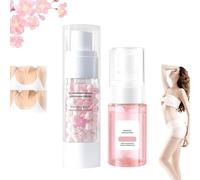 Brightening Underarm Cream,Sakura Gluta Underarm Deodorant Spray & Brightening Cream,Pearl Capsules Armpit Skin Care,Deodorant Women Spray