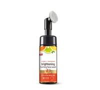 Brightening Vitamin C & Niacinamide Foaming Face Wash with Built-in Brush | Deep Cleansing, Glowing & Even Skin Tone | For Women & Men | 150ml