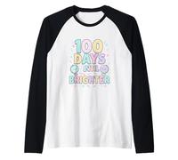 Brighter Days Ahead 100 School Celebration Raglan Baseball Tee