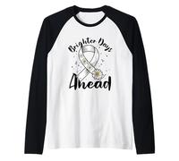 Brighter Days Ahead - Lung Cancer Awareness Raglan Baseball Tee