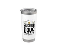 Brighter Days Ahead - Lung Cancer Awareness Stainless Steel Insulated Tumbler