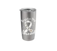 Brighter Days Ahead - Lung Cancer Awareness Stainless Steel Insulated Tumbler