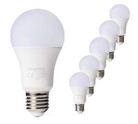 Brightex 2 Years Life Span LED Light Edison Screw Bulb 15W (Equivalent to 120W) E27 pin Base A60 1200 Lumen CE ROHS Mark Pack of 5 pcs (6500k Cold White - Cool White)