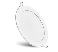 Brightex, 20w (Higher Than 18w) led recessed Ceiling Panel Light spot Lights 200mm (8 inch) Cut Out Cool White 6500k Round Flat Downlight led Wall Lights Mount (2 Year WARRNTY)