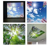 Brightex, 48W Led Sky Cloud Suspended recessed Square Sky Light Bright LED Office Ceiling Panel Down Light Flat Tile 600 x 600 mm - 6500k Cool White, Day Light, Cold White + Drive