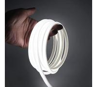 Brightex 5m COB LED Strip Light 220V White - Super Bright Flexible LED Tape with Plug Connector, Cuttable Waterproof Strip for Kitchen, Bedroom, Outdoor & Christmas Lighting
