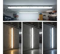 Brightex 72W 6FT LED Batten Light 1800mm 7200lm IP65 Waterproof | 3CCT Cool White Daylight Warm White | Non Flicker Slimline Surface Tube Light | Ceiling Wall Mount Garage Office Workshop Lighting