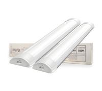 Brightex LED Brightex 4Ft + 4Ft Linkable Led Batten Light 50W 5000 Lumen Slimline Ceiling Mount Garage Office Shop Cool White 6500K
