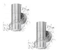 Brightex LED Brightex Outdoor Up And Down Wall Light Ip65 Waterproof Stainless Steel Pack Of 2