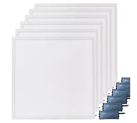 Brightex, led Panel Lights 600x600mm 48W Ceiling wall Mount Square Pure White Tiles 6500k with Driver Company Office Home 4320 Lumen (Pack of 6)