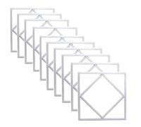 Brightex, Pack of 10 Led Diamond Panel 72W 600X600MM Lattice 7200 Lumen Ultra-Bright Ceiling Light Energy Efficient, Flicker-Free, Slim Design for Shop, School, Company, Office
