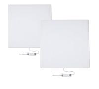 Brightex Pack of 2 LED Panel Light 600x600mm 48W 4320LM - Ultra Bright Office Ceiling Light, Cool White 6000K, Recessed & Suspended Flat Square LED Panel for Office, Shop, Commercial Lighting