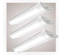 Brightex, Pack of 3 Led Batten Lights 50W Day Light 4000K 5000 Lumen 4FT Tube Strip Lamp Linkable Connectable Linear Neutral White for Garage, Warehouse & Workspaces