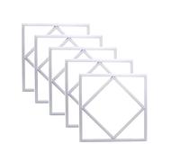 Brightex, Pack of 5 Led Panel Lights 72W Lattice 600X600MM Diamond Pattern 7200 Lumen Ceiling Border Lamp Decor Lighting Cool White 6500K (2 Years Warranty)