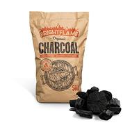 Brightflame Organic Restaurant Grade Lumpwood BBQ Charcoal for Barbecues, Pizza Ovens, Kamado bbq, Fire pits, Braai, Camping barbecue, and more, 50L bag (1x50L), Black (BF50)