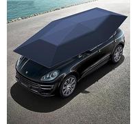 BrightFootBook Car Umbrella - Foldable Car Sun Shade Cover, Remote Control, Blue, 4.2m