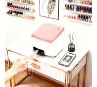 BrightFootBook Portable Nail Printer Machine, 1000+ Digital Nail Art Designs, 3D Nail Printer with Mobile App Control for Home Salon, DIY Manicures
