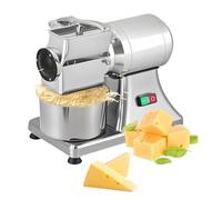 BrightFootBook Professional Electric Cheese Grating Machine, Rotary Electric Grater Machine, Fast Grating, Intelligent Start and Stop Handle, Stainless Steel Receiving Bucket