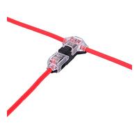 Brightfour Low Voltage Wire splice connectors - Pack of 12 Quick Solderless T Tap Connector 1 Pin,Rock Solid Connector for 24-20 AWG Cable for Vehicle/audio/video/Lighting and Automotive Uses