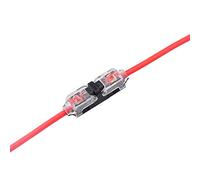 Brightfour Wire Connectors - Pack of 12 Low Voltage I tap 1 pin connectors solderless with no Wire-Stripping Required for Mid-Span Branching in Wires Connection 24-20 AWG Cable by