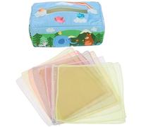 BRIGHTFUFU 1 Set Tissue Box Sensory for Finger Exercise Safe with Sound Paper Promotes Motor Skills Development Animal Patterns for Learning