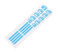 BRIGHTFUFU 1 Sheet Car Door Button Sticker Luminous Blue PVC Glow in The Dark Decal Easy to Stick and Remove for Driving at Night Car Decor