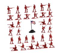 BRIGHTFUFU 100pcs Miniature Soldier Figures Plastic Miniature People Models for Role-playing Games Realistic Sand Table Scenes and Mini Garden Layouts with Assorted Army Outfits