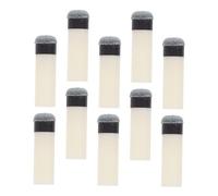 BRIGHTFUFU 10pcs Billiard Cue Tips Replacement Kit with Plastic Ferrules Slip Pool Stick Tips for Snooker and Pool Billiards Smooth Transition Accessory for Men and Women Players