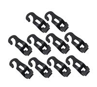 BRIGHTFUFU 10Pcs Car Back Headrest Hangers Multi Function Hooks for Seat Organizer Thick PP Plastic Heavy Duty Storage Hooks for Bags and Clothes Easy No Tool Installation for Auto Backseat