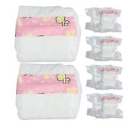 BRIGHTFUFU 10pcs Doll Diaper for Dolls Adorable Nappy Accessories for Pretend Play Safe Fosters Nurturing Skills Empathy