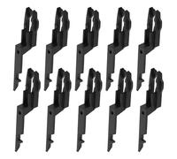 BRIGHTFUFU 10pcs Emergency Break Glass Key Switch Panic Button for Fire Rescue Interior Door Key Pin Reset Function Black Safety Accessory for Emergency Use