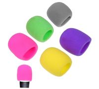 BRIGHTFUFU 10pcs Microphone Covers Sponge Sleeves Thickened Microphone Windscreens Close Fit without Leakage Practical for Stage Performance and News Interviews
