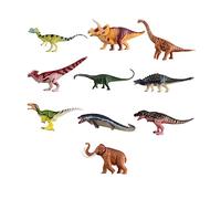 BRIGHTFUFU 10Pcs Realistic Simulation Dinosaur Models for Imaginative Play and Decoration Includes Triceratops and More Dinosaur
