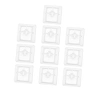BRIGHTFUFU 10pcs Transparent Mechanical Keyboard Keycaps Durable Key Covers for Comfortable Typing Lightweight and Portable Design High Toughness Material Fingerprint Resistant and Wear