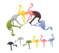 BRIGHTFUFU 12pcs Silicone Wine Glass Markers Reusable Drink Identifiers with Tropical Flamingo Animal Charms for Weddings Beach Parties Holiday Events Stemware Tags