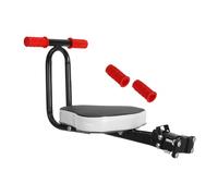 BRIGHTFUFU 1PC Front Mounted Adjustable Bike Seat Chair Foldable Bicycle Front Seat for Comfortable and Durable Design for Family Trips Black