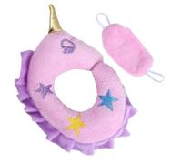BRIGHTFUFU 1Set Miniature Doll Pillow and Blindfold Doll Neck Pillow with Eye Mask for Doll Dressing and Decor Lightweight Cloth Material Adorable Accessories for Creative Play