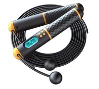 BRIGHTFUFU 1Set Weighted Jump Rope with Counter Cordless Design for Indoor Fitness Cross Training Mma Boxing Durable Wire Portable Exercise Equipment for Home Gym