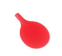 BRIGHTFUFU 2 Sets Childrens Plastic Table Tennis Racket Set for Beginners with Balls Lightweight Durable Outdoor for Parent Play Safe Smooth Bezels Red and Blue Pong Paddles