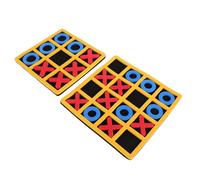 BRIGHTFUFU 2 Sets Eva Foam Chess Toys Tictactoe Board Game Interactive Family Activity Birthday Party Travel Outdoor Backyard